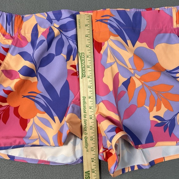 Columbia Pleasant Creek Short Womens XXL Purple Pink Floral 3in Inseam Hike - Picture 7 of 9